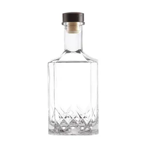 Vente directe d'usine: Bouteilles en verre de couleur cristal pour vin, liqueur, brandy, whisky, vodka et XO-Options 750ml et 1000ml