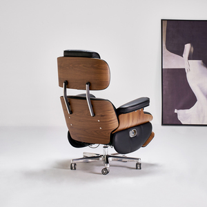 Chaise de bureau électrique ergonomique avec dossier et repose-pieds réglables, 360° °   Chaise de bureau pivotante pour le bureau à domicile et les cadres dirigeants - Product Image 4
