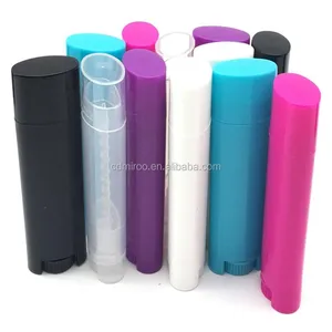 새로운 타원형 디자인 귀여운 빈 화장품 립스틱 튜브 Lipbalm 컨테이너 자신의 튜브