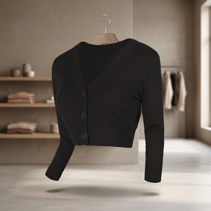 Pull-over élégant en maille tricotée pour femme, style coréen décontracté, coupe ample, effet deux-pièces, collection Printemps 2025 – Vente en gros - Product Image 2