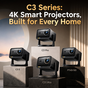 Proyector Láser Triple C3 Ultra 4K de 3200 Lúmenes, Proyector Inteligente para Cine en Casa con Zoom Óptico, Dolby Vision y Audio <span class=keywords><strong>JBL</strong></span> - Product Image 1