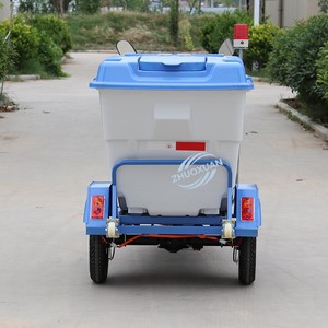Electric Waste Collection Tricycle 500L ABS <b>Engineering</b> <b>Plastic</b> Box 580W Motor 100-200kg Payload 50-70km Range - Product Image 3