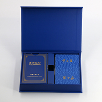 Cartes à jouer en plastique PVC dégradé, personnalisées, imprimées des deux côtés, de luxe, noires, lavables, durables, pour les fêtes de famille