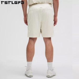 Pantalones cortos reciclados de malla transpirable para hombre, pantalones cortos deportivos para correr, pantalones cortos deportivos informales de verano para Calle, pantalones cortos de malla de entrenamiento de ajuste relajado - Product Image 5