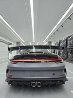 Pour 911 992.1 992.2, kit carrosserie pare-chocs style GT3 en matériau PP, nouveau, avec spoiler inférieur, séparateur, lèvre avant, diffuseur arrière et échappement
