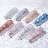 Qianya 2025 personnalisé LogoDipping poudre Chrome paillettes poudre acrylique pour ongles SalonShiny Nail Art paillettes Pigment