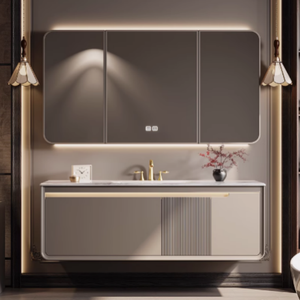 Mobile <span class=keywords><strong>Bagno</strong></span> Moderno Personalizzato di Tendenza con Lavabo a Parete, Unità Mobile Sospeso per <span class=keywords><strong>Bagno</strong></span> - Product Image 1