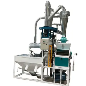 Línea de producción automática de fresadora de harina de maíz y trigo de 5 toneladas