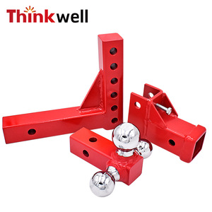 Attelage de remorque réglable Thinkwell en acier rouge à trois points de connexion pour camping-car et voiture - Product Image 2
