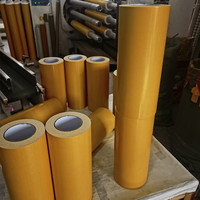 Équivalent aux rubans 52015, 52115, 52815, 306 mm de largeur, pour utilisation en machine, impression flexographique, ruban adhésif double face en fibre, haute résistance, adhésif double face.