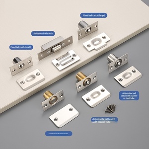 Loquet de porte dissimulé réglable en acier inoxydable avec verrou à bille et ressort pour portes en bois Modè<span class=keywords><strong>le</strong></span> 0155 Design moderne - Product Image 1