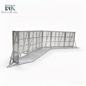 Barrera de Aluminio para Control de Multitudes, Barrera Portátil para Control de Multitudes, Valla para Eventos, Barrera para Control de Multitudes para Conciertos y Eventos - Product Image 1