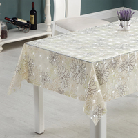 Nappe de table en EVA imprimée motif botanique RNPT, motif feuilles vertes, imperméable et résistante à l'huile, protection pour la salle à manger à domicile