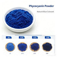 Poudre de Phycocyanine de Spiruline Bleue Naturelle E18/E25/E40, Qualité Alimentaire, Soluble dans l'Eau, CAS 11016-15-2, Personnalisation OEM Disponible