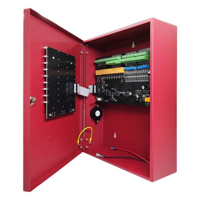 16 Zone Conventional Fire Protection Detection Control Panel AC90~270V CE Certified Wired LED Display One Battery Backup OEM ODM