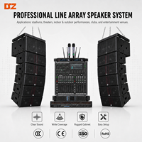 Enceintes Line Array Passives Mini Portables DSZ MY-208X+MY-18XD à Deux Voies avec Haut-parleurs de 12 pouces et Boîtier en Contreplaqué de Bouleau de 18 mm pour Concerts