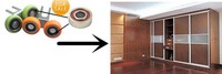 Peru market-accesorios para puerta de aluminio, garruchas, 4 ruedas de carro, puerta corredera cantilever