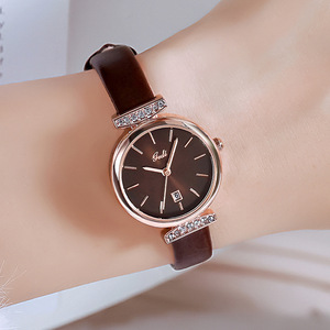 Reloj popular para mujer con diamantes incrustados, resistente al agua, moderno y casual, con calendario y movimiento de cuarzo. - Product Image 1