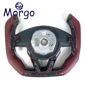 Accessoires automobiles <span class=keywords><strong>Volant</strong></span> en fibre de cuir de carbone forgé personnalisé pour Mercedes Benz W205AMG C63AMG A45AMG F1 Racing Style Design - Product Image 5