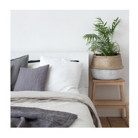 Parure de lit bohème en tissu de lin 100% percale