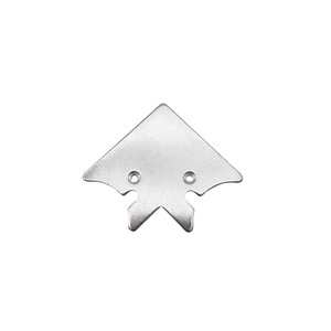 Supports d'angle en aluminium 83x40,6 mm nickelés pour fixation de porte - Accessoires de quincaillerie - Product Image 4