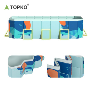 TOPKO dayanıklı zemin üstü kalınlaşmış kapalı kapalı açık Pvc şişme havuz için çocuklar havuzları için havaya uçurmak havuzu - Product Image 4