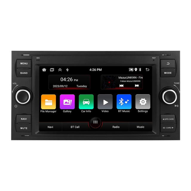 Navifly Newest Android System 1024*600 Touch Screen 4core Car Stereo for Ford Focus 2 S C Max Kuga Fiesta Fusion 2004-2007