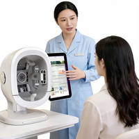 Analyseur de texture de la peau 3D AI, scanner facial 3D, appareil de test microscopique de l'humidité de la peau