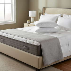 Oreiller Varol 50x70 en mousse à mémoire de forme premium 950g/pièce, motif uni, pour un sommeil sain, lot de 2 oreillers en silicone perlé - Product Image 3