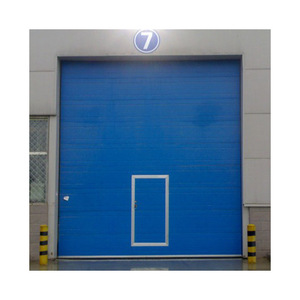 Porte coulissante électrique industrielle en acier blanc isolé pour usine, atelier, entrepôt - Product Image 2
