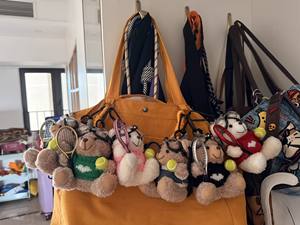 Peluche ours en peluche avec vêtements, <span class=keywords><strong>pull</strong></span>, porte-clés, jouet en peluche, porte-clés, ours en peluche, jouet en peluche, porte-clés - Product Image 2