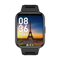 Montre connectée Android 4G avec écran TFT carré, étanche IP67, suivi du sommeil, GPS, WIFI, caméra HD