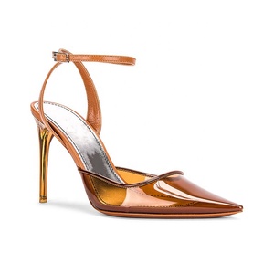 <span class=keywords><strong>Zapatos</strong></span> de Tacón Alto de PVC <span class=keywords><strong>Verde</strong></span> <span class=keywords><strong>Esmeralda</strong></span> para Mujer, <span class=keywords><strong>Zapatos</strong></span> de Tacón Alto con Tira Trasera de Moda, Alta Calidad - Product Image 5