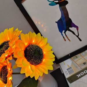 Sunflower Touch Switch Night Light-Decoración de mesa Boho Chic y regalo alegre | Lámpara ambiental de brillo suave - Product Image 4
