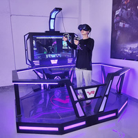 Simulador de juegos interactivo VR 9D VR Simulador 1 jugador Gran espacio VR Plataforma