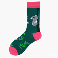Chaussettes amusantes à motifs d'animaux en coton, décontractées, respirantes, pour tous les jours, printemps, unisexe, vente en gros, OEM, usine