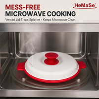 Plaque de cuisson micro-ondes en silicone avec grille, accessoires de cuisine pour réchauffer rapidement les aliments