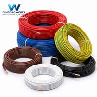 Câble de câblage domestique en cuivre à âme unique en PVC 1,5-35 mm² 300/500 V 450/750 V H05V-U H07V-U H07V-R H07V-K Fil de construction