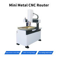Fresadora CNC de Alta Precisión de 3 Ejes, de Hierro Fundido, para Madera, 4040 6040 6060 6090, Fresadora CNC Pequeña, Precio de Máquina CNC para Moldes de Metal