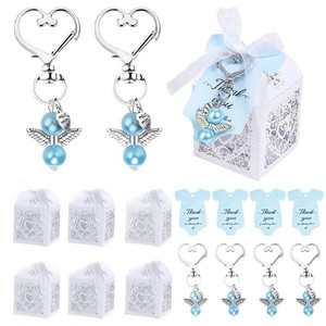Porte-clés créatif en alliage de zinc en forme de cœur d'ange gardien, cadeau de mariage pour <span class=keywords><strong>la</strong></span> mariée - Product Image 4