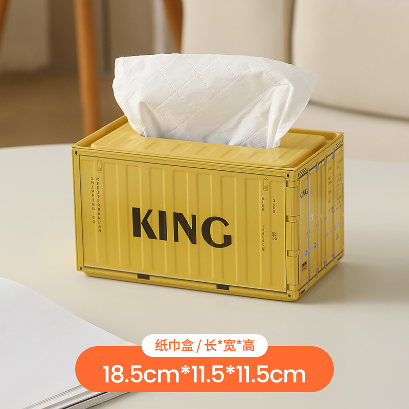 Large yellow tissue box
