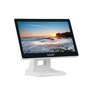 Bán buôn máy tính để bàn đúng phẳng VGA Punto de venta 15.6 inch cảm ứng công nghiệp Màn hình Màn hình với DC cung cấp điện - Product Image 2