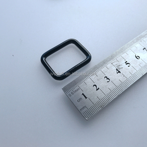 Fábrica personalizada superventas accesorios de Metal rectángulo Metal cuadrado cinturón hebilla <span class=keywords><strong>Dee</strong></span> D anillo hebilla - Product Image 2