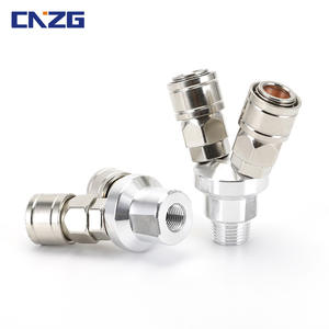 Raccord rapide SMY à verrouillage automatique de type C, connecteur de compresseur d'air à 2 voies SMV, accessoires, pièces pneumatiques à filetage externe - Product Image 4