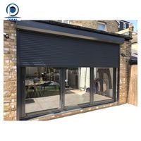 Ventanas Corredizas de Acero Prima, Personalizadas, Impermeables, Acabado en Fibra de Vidrio para Apartamentos, Persianas Enrollables Automáticas de Seguridad para Patio