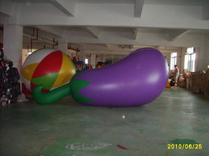 Grand ballon gonflable extérieur de modèle d'aubergine pour annoncer les légumes géants annonçant le ballon gonflable d'aubergine - Product Image 5