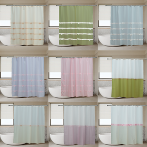 Rèm Tắm Đặt Làm Khách Sạn 3D In Kỹ Thuật Số Phòng Tắm Bằng Polyester Chống Nấm Mốc Và Chống Thấm Nước Theo Yêu Cầu Bán Chạy - Product Image 5