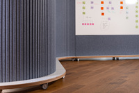 Panneaux de séparation acoustiques flexibles DIY modernes pour salon, chambre, salle de sport, hôtel, entrepôt, cloison ignifuge en feutre PET