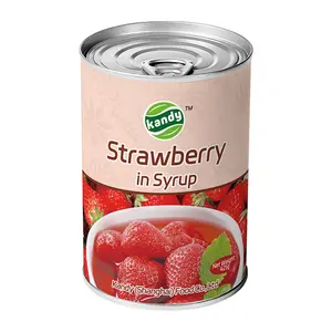 7113# Wholesale Food Grade Recyclable 425g Empty Tin Can for Food Canned Food Strawberry in Syrup