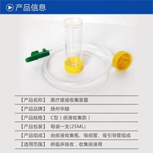 Dispositivo de succión médica Huayue de 25 ml desechable con botella de recolección para uso postoperatorio - Product Image 1